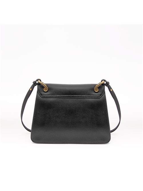 BORSA A SPALLA DRILLED BLACK LA CARRIE | 142P-BA-106 TBLY